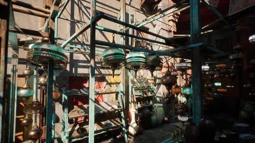 Illuminated Building at Night