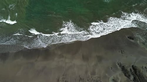 Waves Along The Shore In Costa Rica