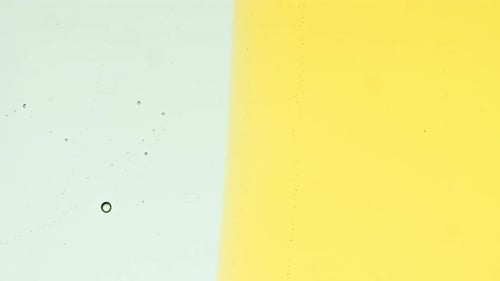 Transparent Cosmetic Gel Fluid With Molecule Bubbles Flowing On The Plain Surface Macro Shot High