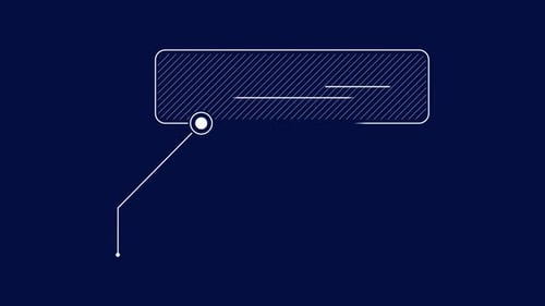Infographic Element Animated Striped Callout Box with Line Underneath