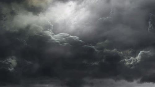 Dark Storm Clouds Time Lapse in the Sky