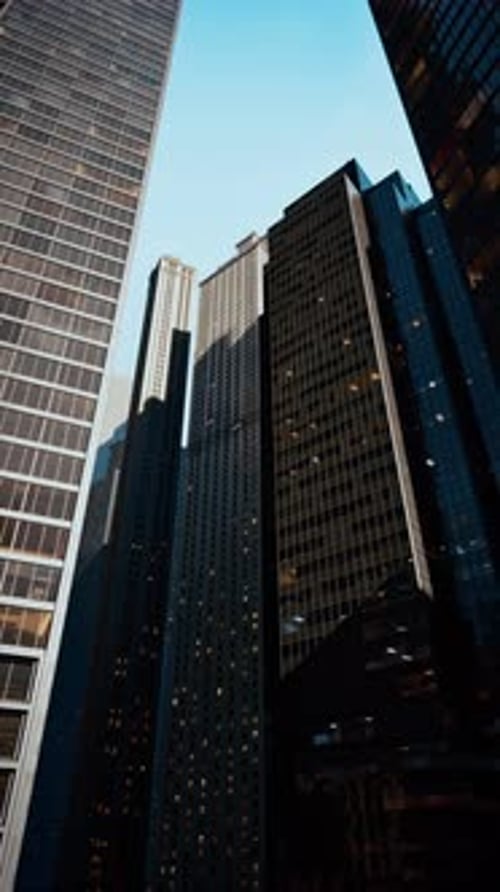 Rising Geometric Blocks Corporate Background Animation