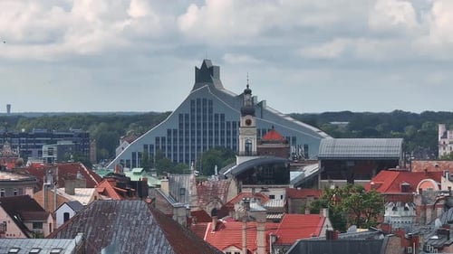 Beautiful Aerial Riga View From Above