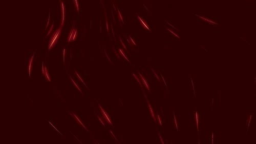 Abstract Red Shimmering Particle Flowing Background