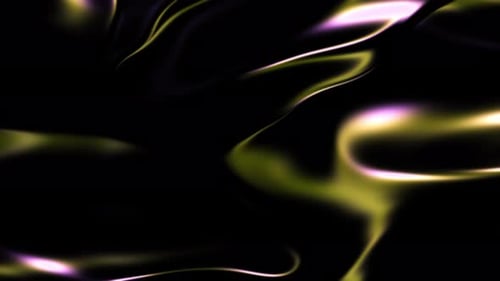 Abstract Yellow and Purple Neon Light Waves Background