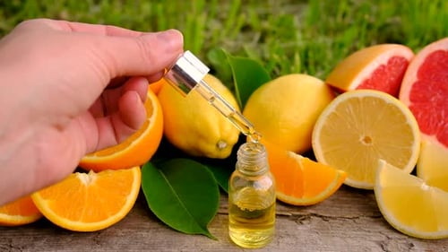 Citrus Essential Oil with Oranges and Lemons