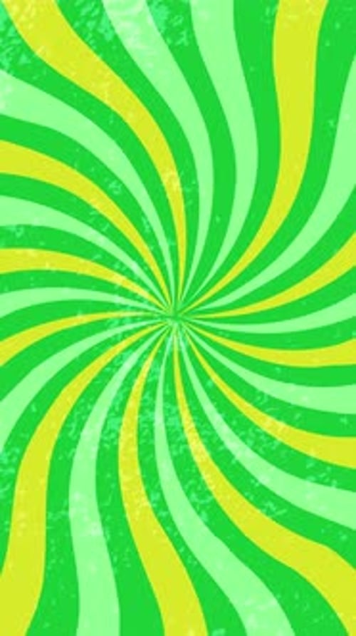 Abstract Green Swirl Radial Animation