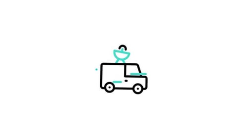 Animiertes Auto-Symbol