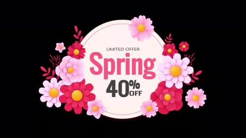 Spring Sale 40% Has Started 4K Alpha Channel