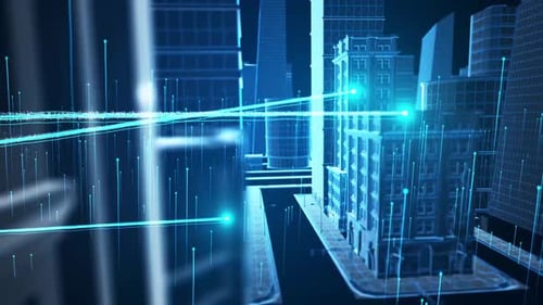 4K The Stunning 3 D Technology City Opens