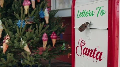 Christmas Decorations: Letters to Santa and Ice Cream Cones