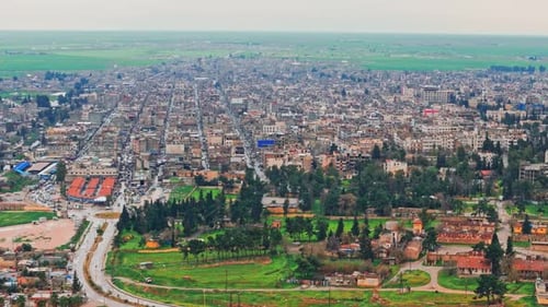 Aerial View of an Expansive Cityscape