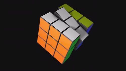 Dynamic 3D Geometric Cube Transformation