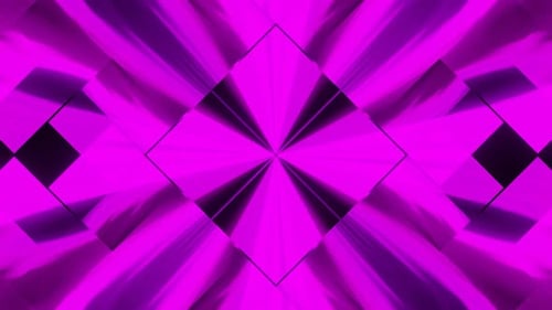 Abstract Kaleidoscopic Neon Light Pattern Loop