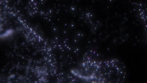White Glitter Particles Loop