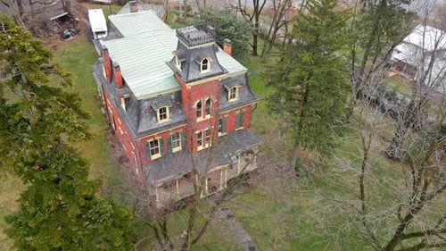 An aerial shot of a historic landmark where slaves would hide on their run from the south to the nor