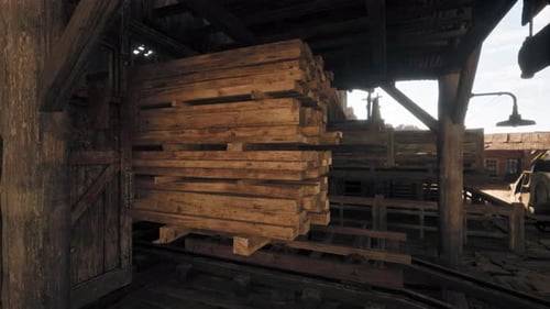 Remains of an Old Sawmill on the Small Dam