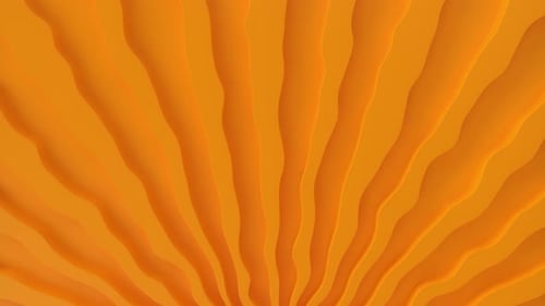 Dynamic Orange Fluid Wavy Lines Abstract Motion Background