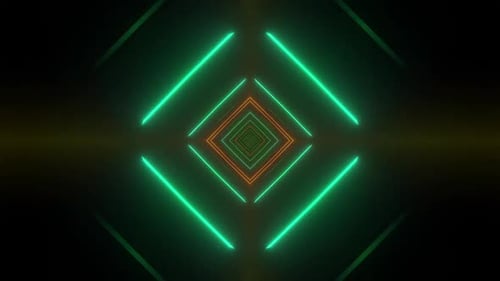 Dynamischer Neon-Tunnelwirbel sorgt für futuristische digitale Reisebewegungen