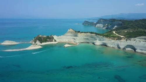 Sheer White Cliffs Of Cape Drastis Near Peroulades 12