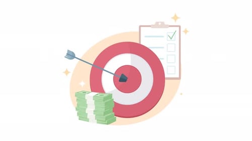 Corporate Goal Achievement and Financial Growth Illustration