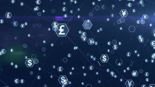 Global communications and data connections, digital world technology concept.