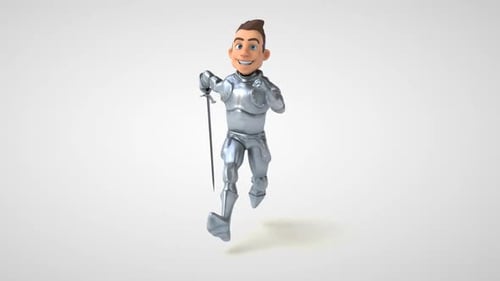 Fun cartoon knight