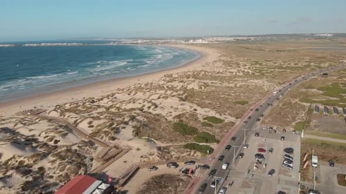 Peniche , portugal aerial flight