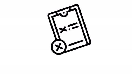 Animated Flat Design Error Report on Tablet