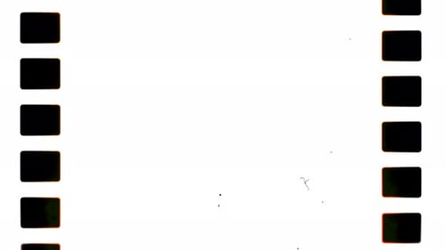 Abstract Filmstrip Edges on White Background