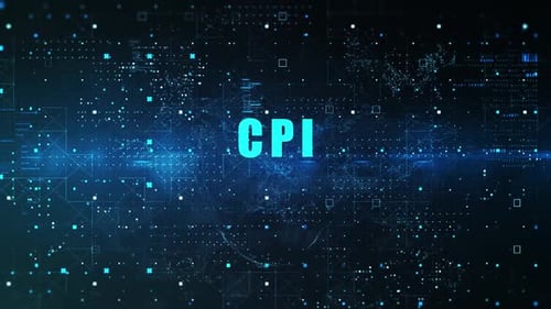 Cpi Word In Economic Indicators On Digital Background