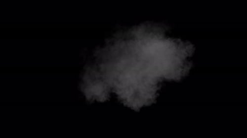 Ricochet Collection: Gun smoke disperse in atmosphere from center