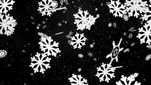 Winter Snowflake Falling V9