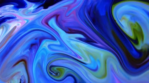 Abstract Swirling Colors with Fluid Motion