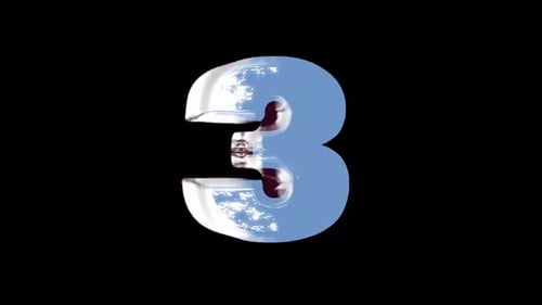 Animación caricaturesca 3D de tres símbolos