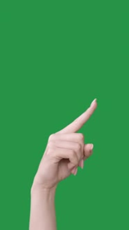 Vertikaler Zeigefinger-Werbungshintergrund