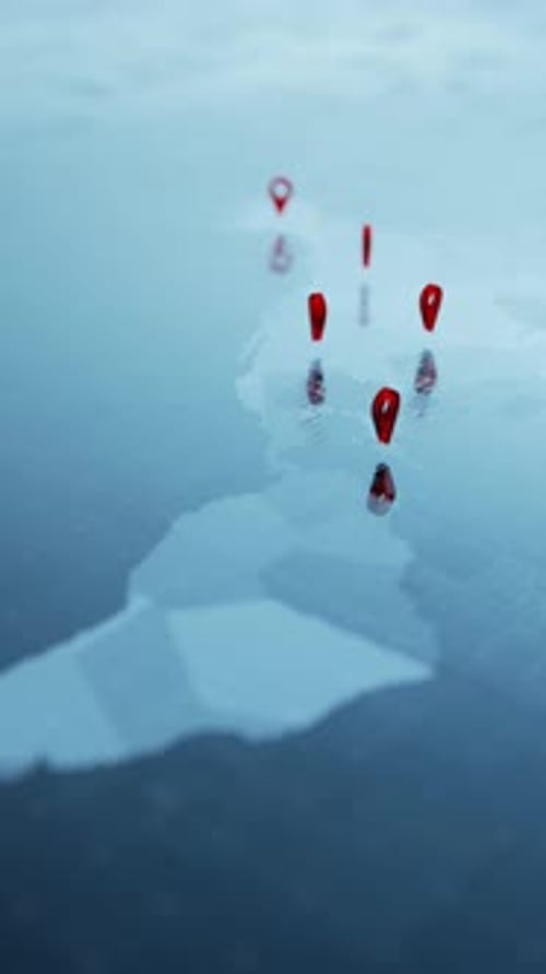 Connexion réseau et concept de système de positionnement global (GPS). Carte du monde avec technologie mondiale des