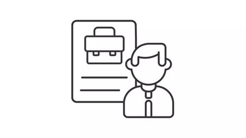 Job application line animation
