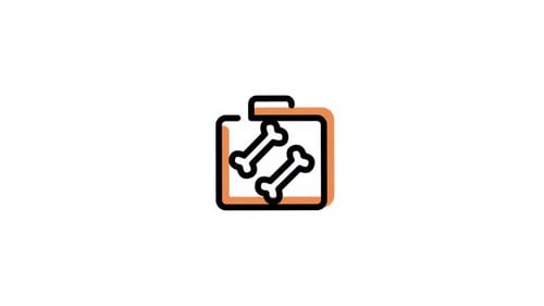 Animated Medical Bones Data Folder Icon