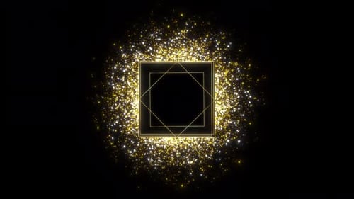 Luxury golden square frame