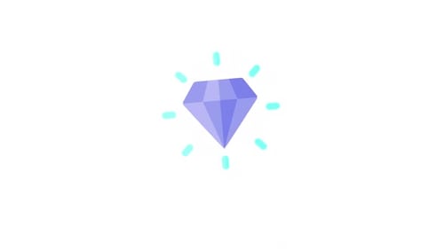Animated Diamond icon Alpha Channel