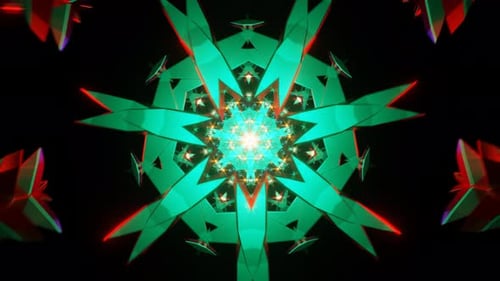 Mesmerizing VJ Loop Showcasing Pulsating Neon Forms in Rhythmic Patterns