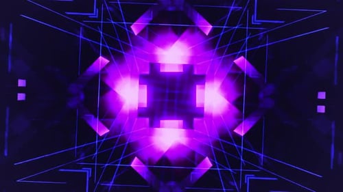 Energetic Futuristic Glowing Geometric Light Rays Background