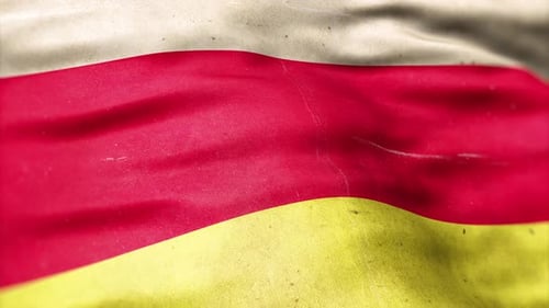 Seamless Waving Flag Fabric Texture Background Loop