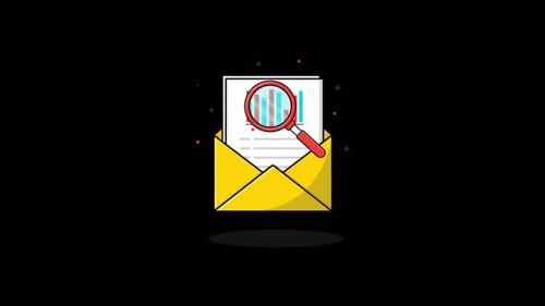 4k Data Research and Report Analysis Animation - Transparent