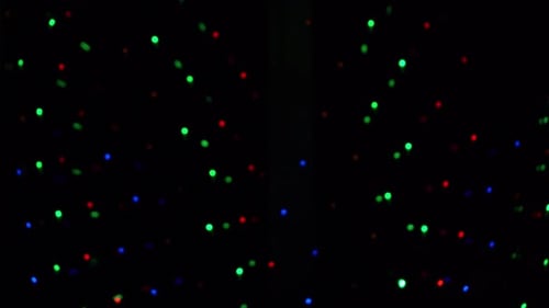 Bokeh Lights Garlands Blurred Soft Focus The Garland is Flashing City Lights at Night Christmas Mood