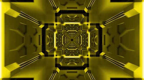 Yellow Tunnel Loop 4K