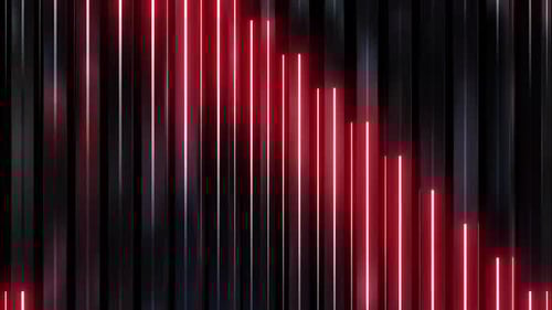 Animated Red Neon Vertical Lines Abstract Loop Background