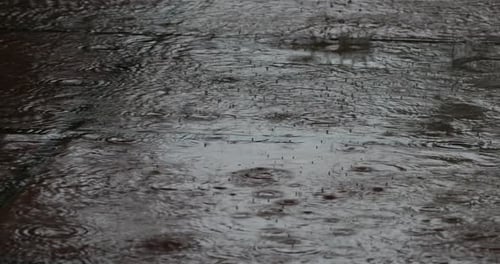 Fallender Regen während eines Sturms, Südfrankreich