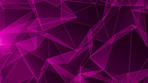 Geometric Patterns On A Plexus Canvas Pink